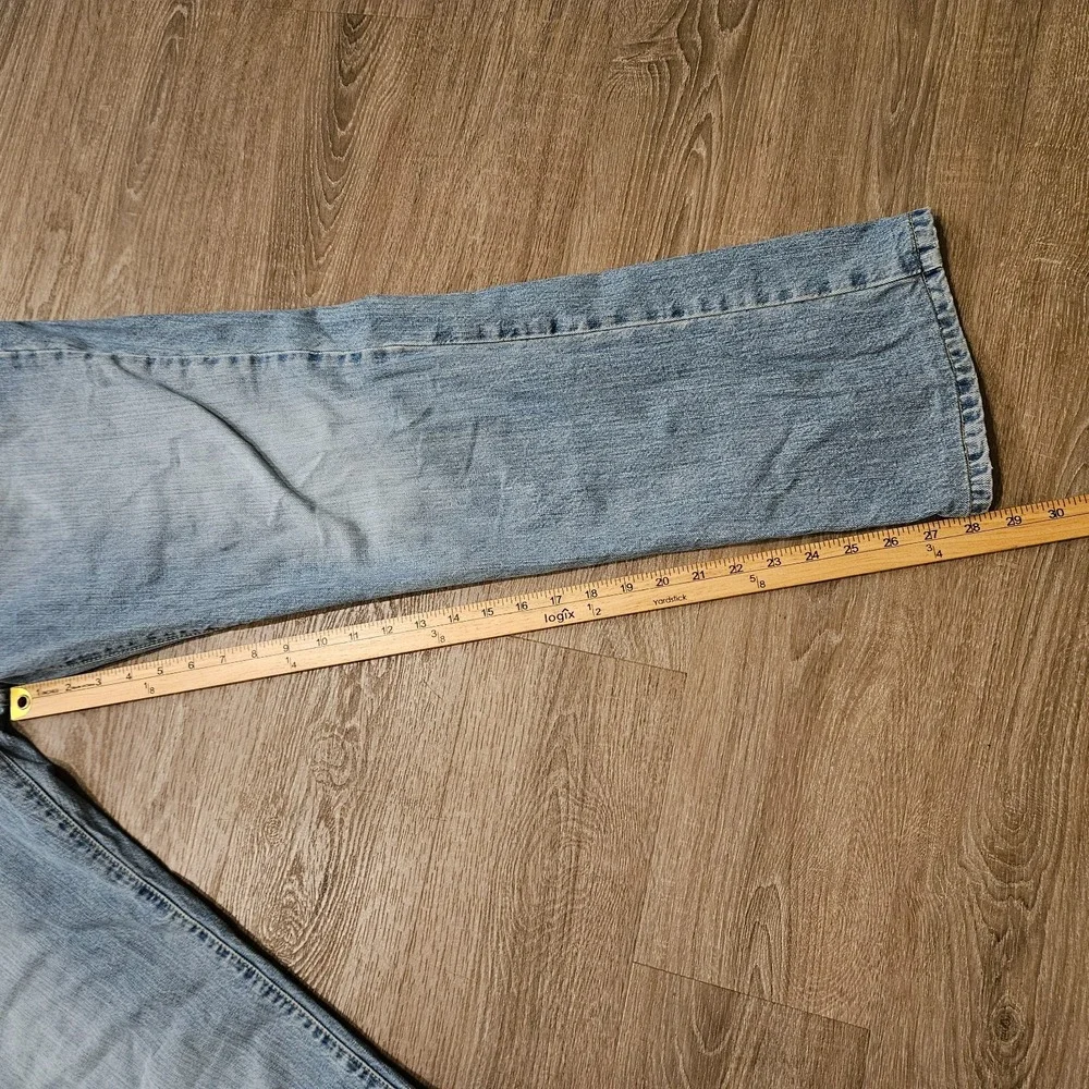 Vintage Polo Ralph Lauren Jeans Mens 35x32 Light Wash Straight Y2K Dungarees